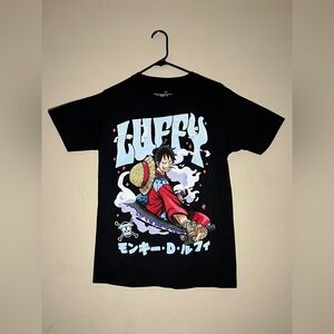 Ripple Junction One Piece Luffy Black Anime Graphic T-Shirt Men's Small - New
